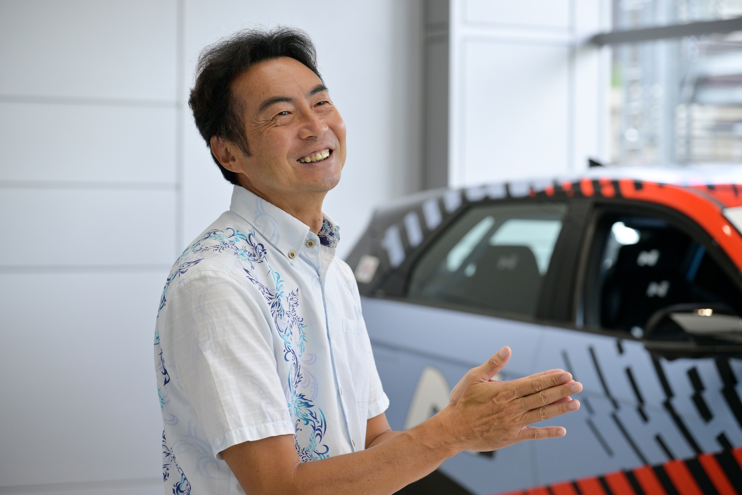 ヒョンデ「アイオニック 5 N」の日本納車第1号オーナーとなった小峰さんは、EV-GPにこのアイオニック 5 Nで参戦する予定だという