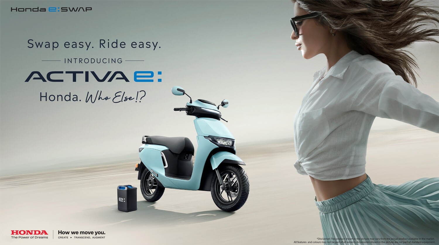 ホンダのインド向け電動二輪パーソナルコミューター「ACTIVA e:」は交換式バッテリーHonda Mobile Power Pack e:を搭載し、バッテリーシェアリングサービスHonda e:Swapを受けられるのが特徴