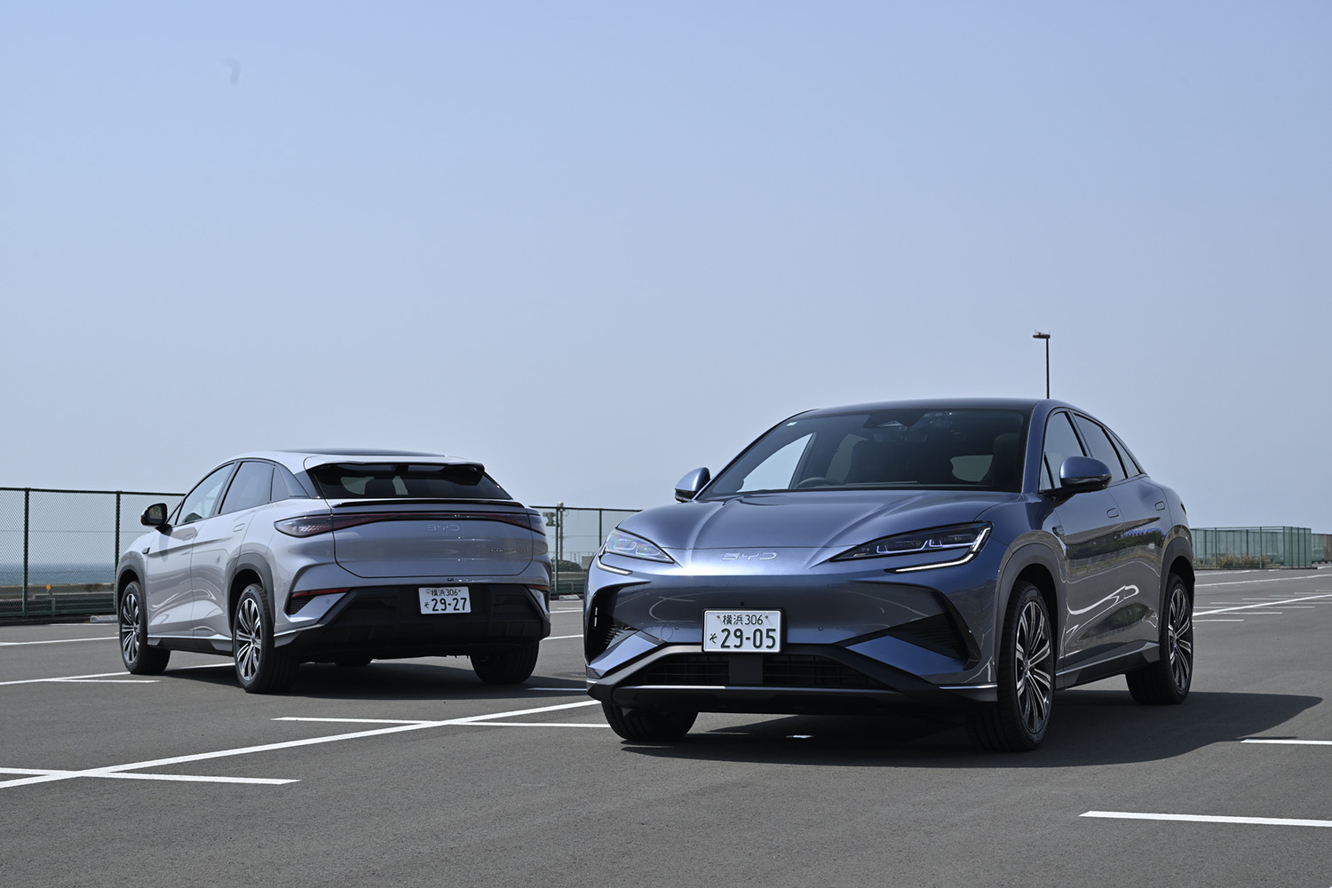 BYDシーライオン7の前後スタイリング