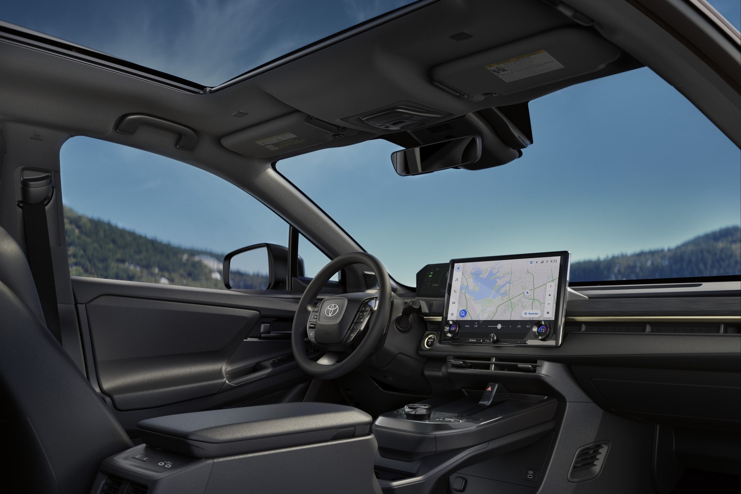 トヨタの新型EV「bZ Woodland」のインテリア（写真は開発中のもの）