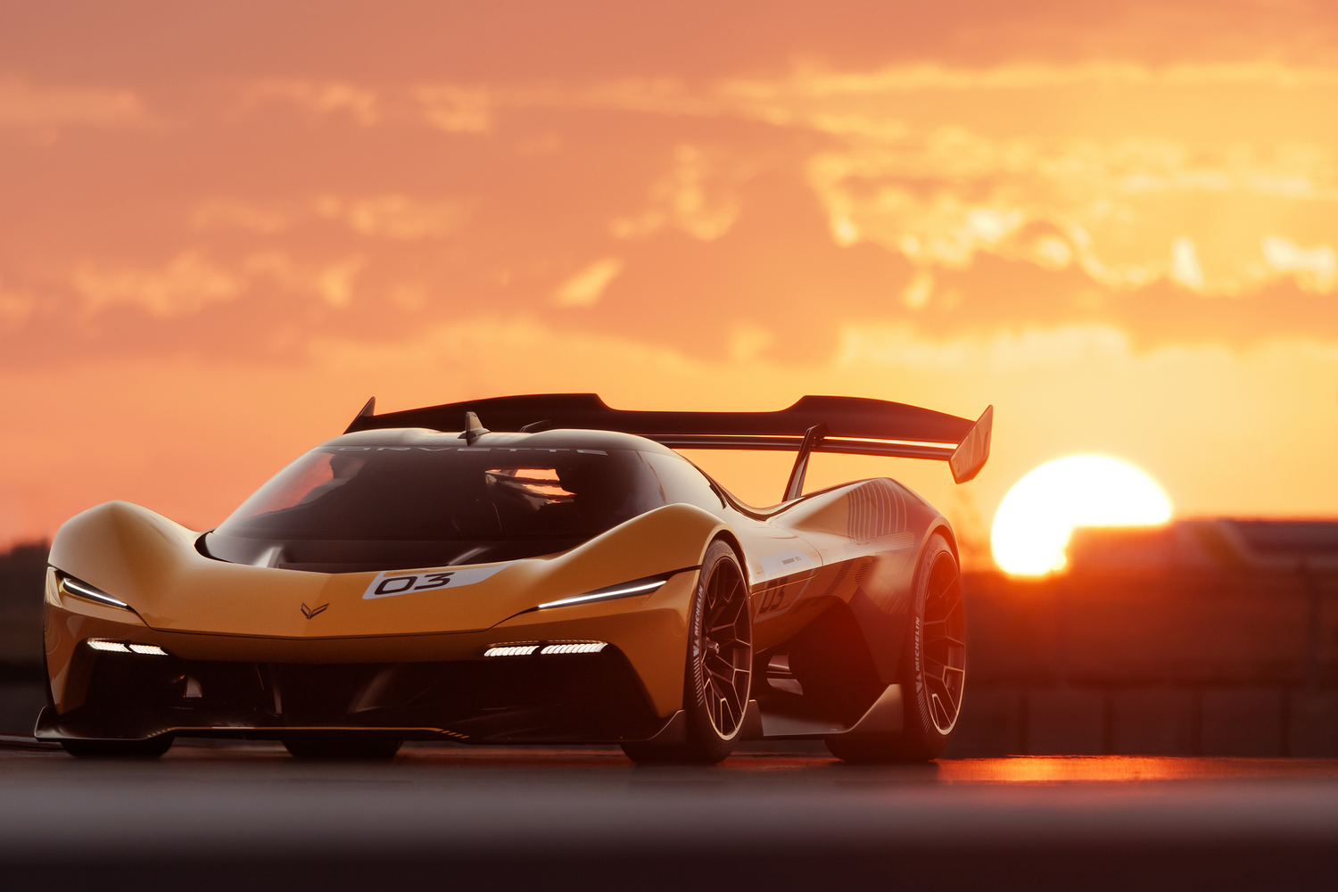 コンセプトカー「シボレー・コルベットCX」をベースにグランツーリスモ用に開発された「コルベットCX.R ビジョン グランツーリスモ」