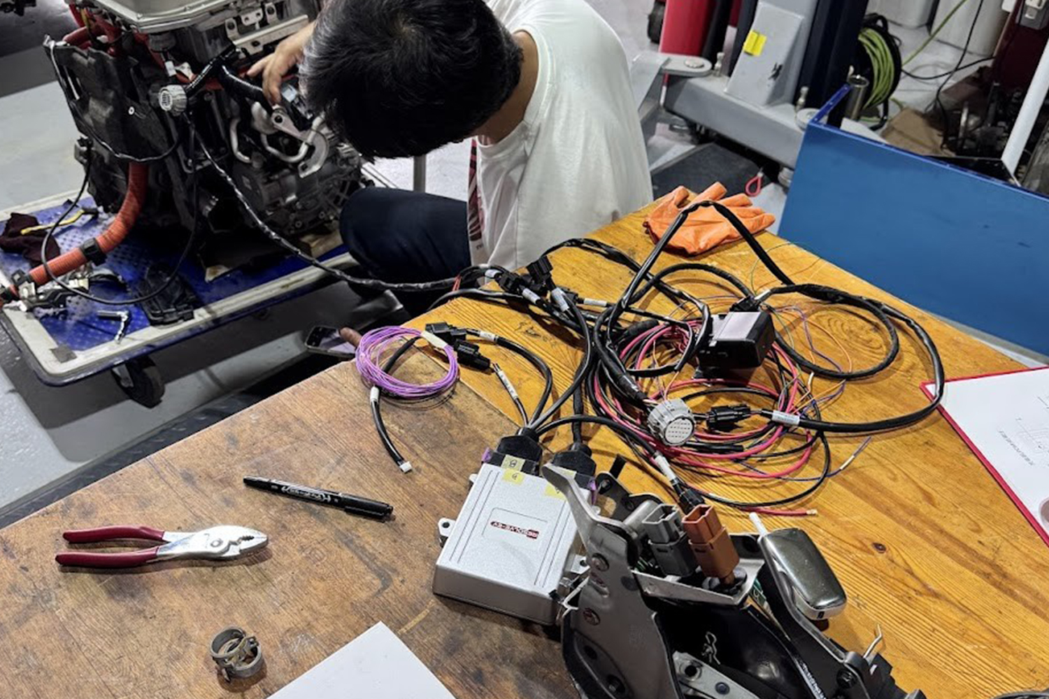 コンバートEV用のハーネス