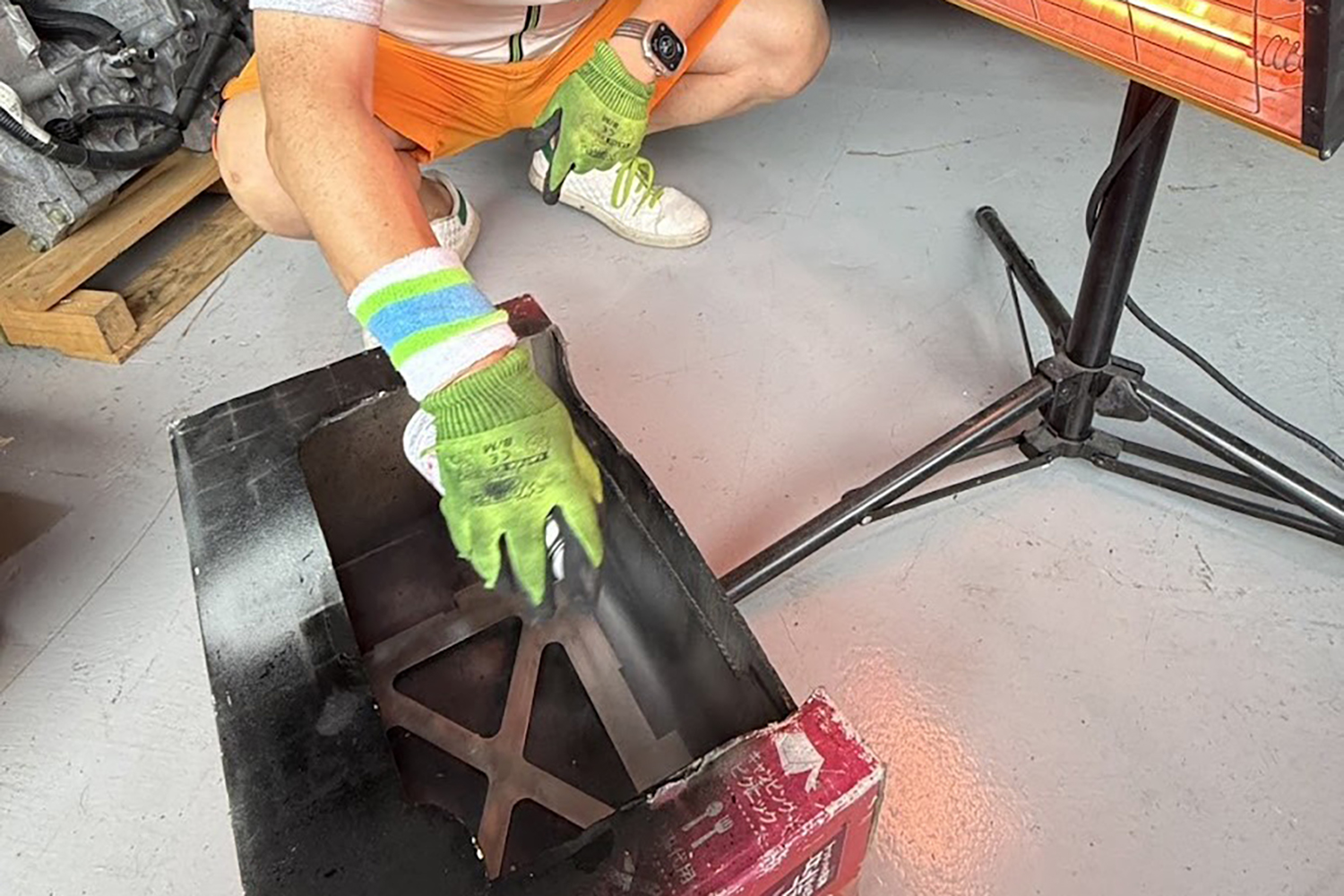 ステーのコーティング