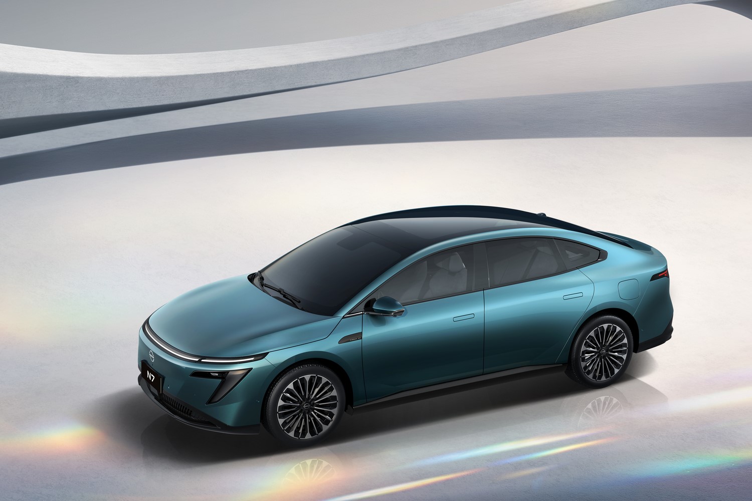 ジャパンモビリティショー2025で日本初公開となる日産の中国向けEVセダン「N7」