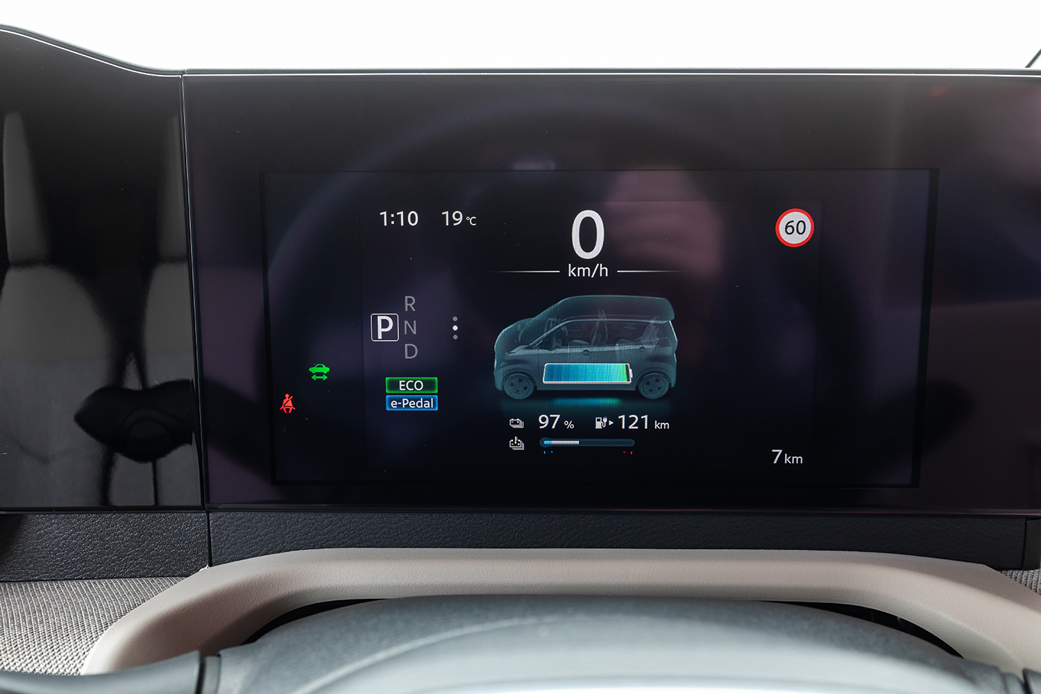 日産サクラのメーター表示