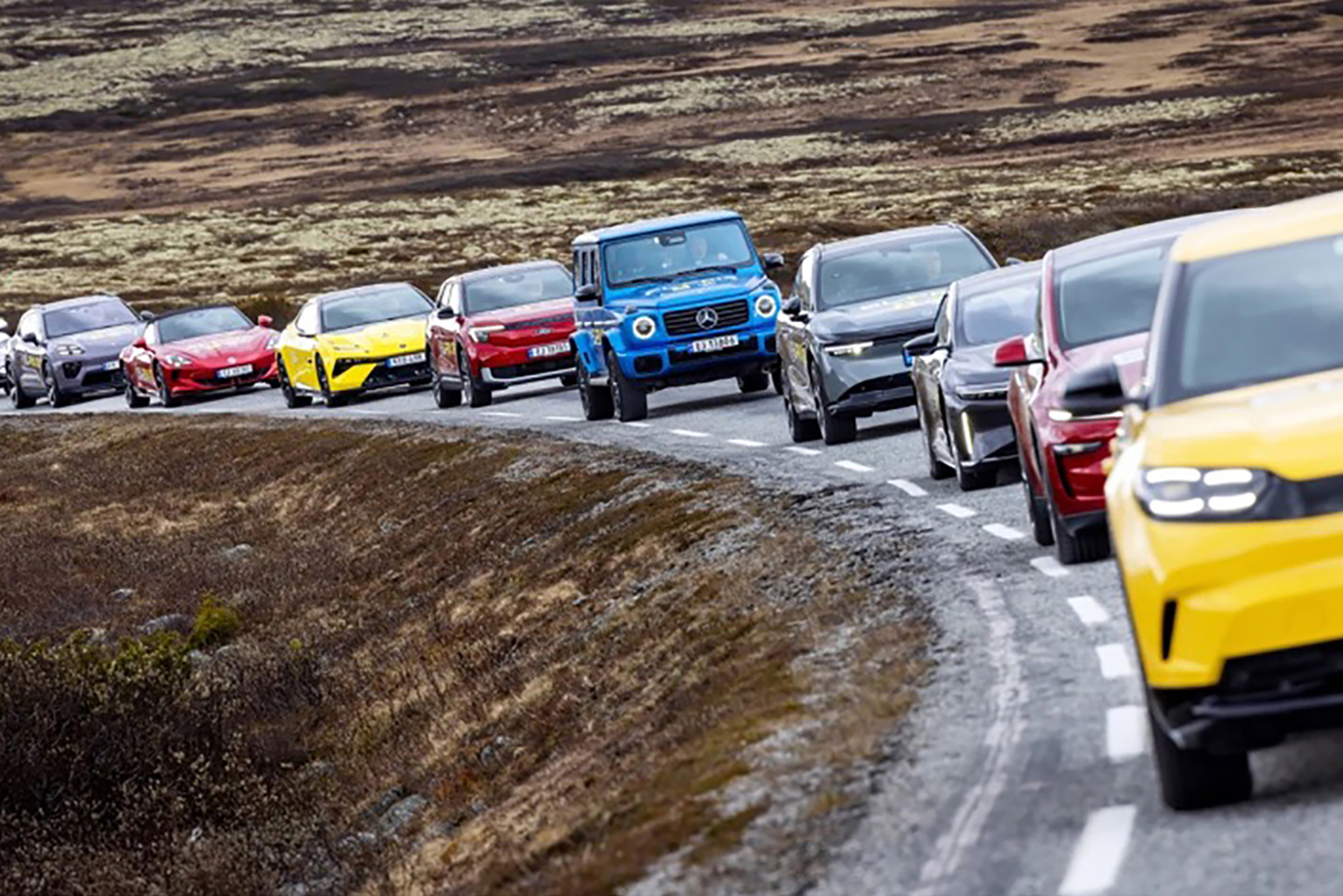 欧州の道路に並ぶEV