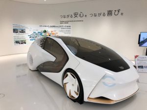 2021年に公開された、全固体電池搭載のナンバー付き車両。トヨタ関連施設にて2021年、筆者撮影。