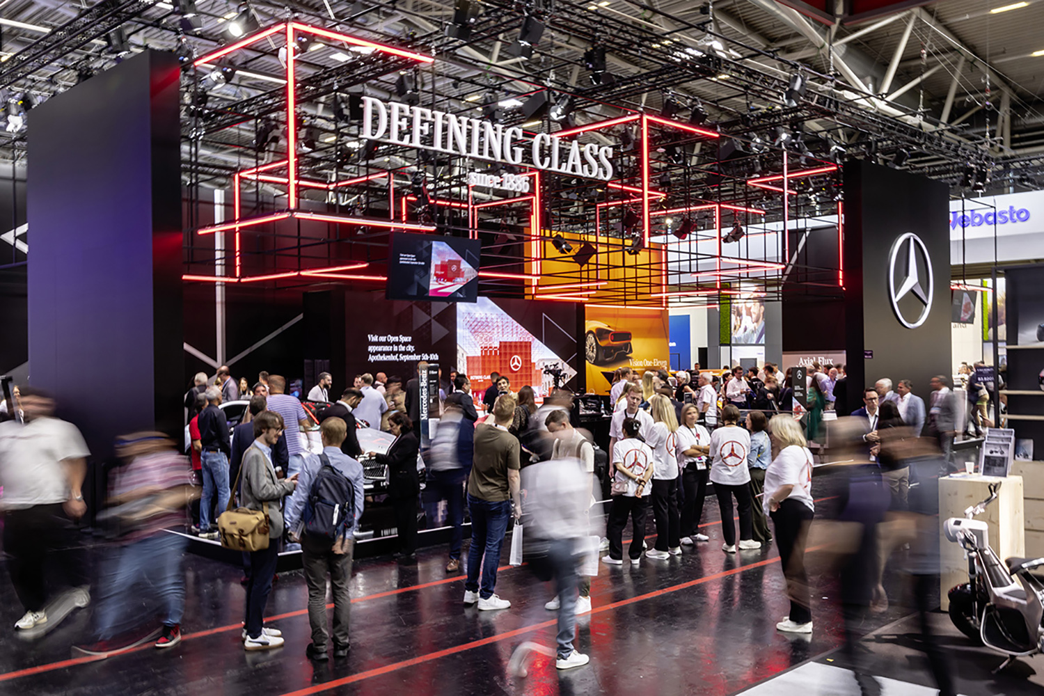 フランクフルトモーターショー2023のメルセデス・ベンツのブース