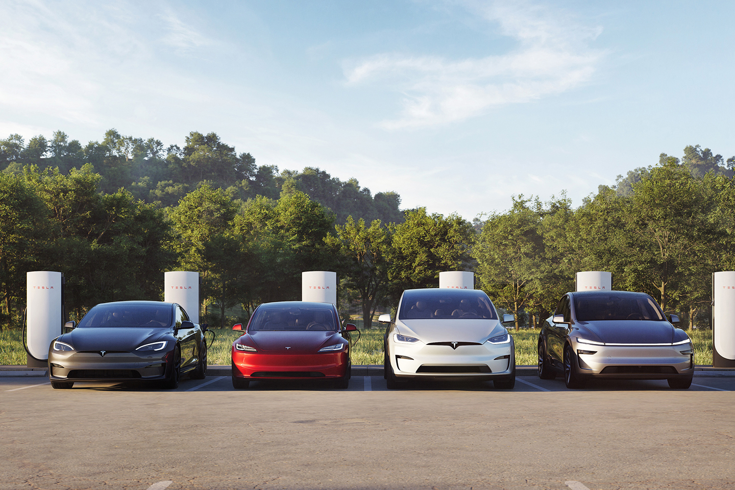 テスラ各モデルのイメージ