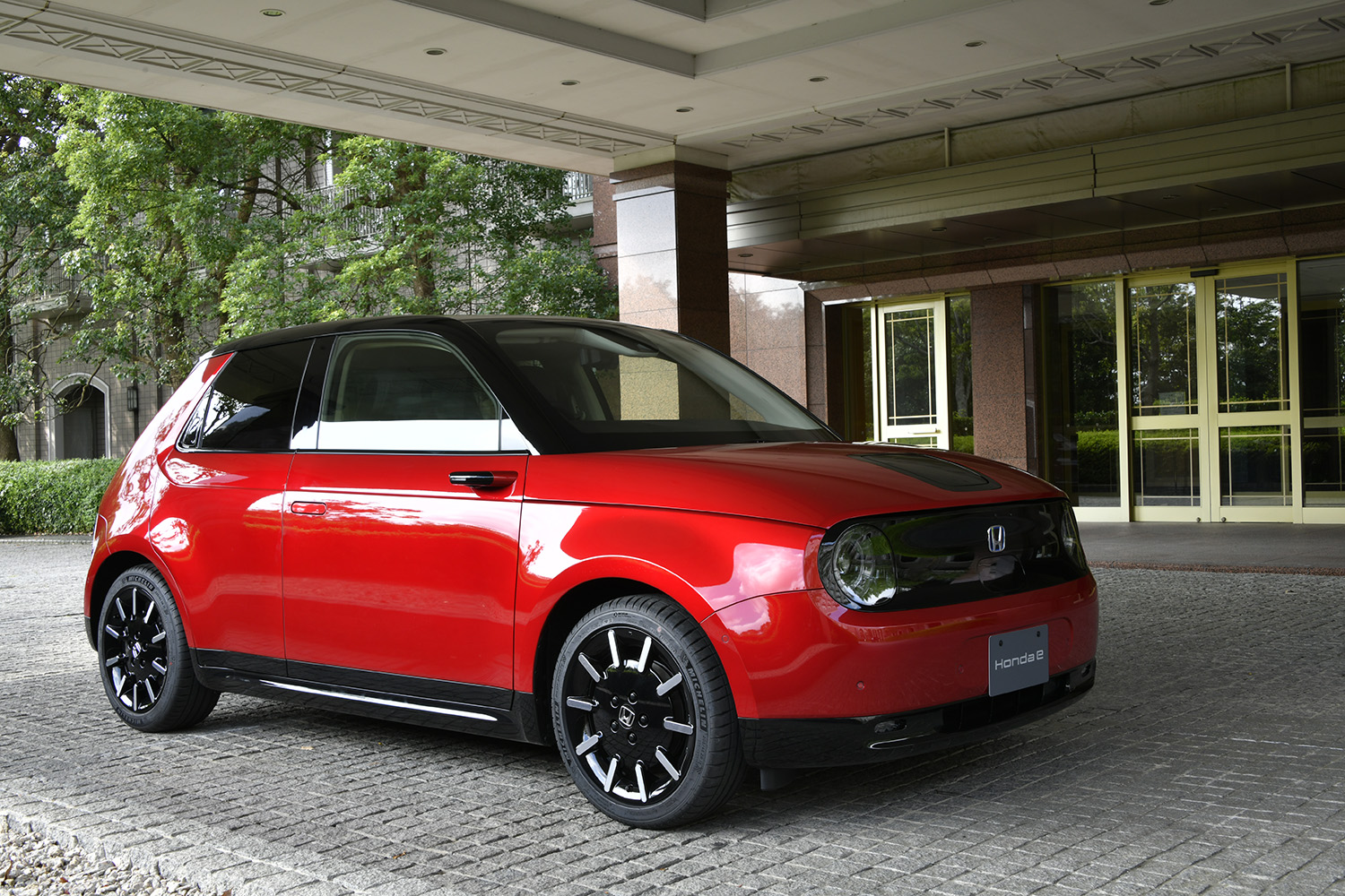 ホンダeのフロントスタイリング