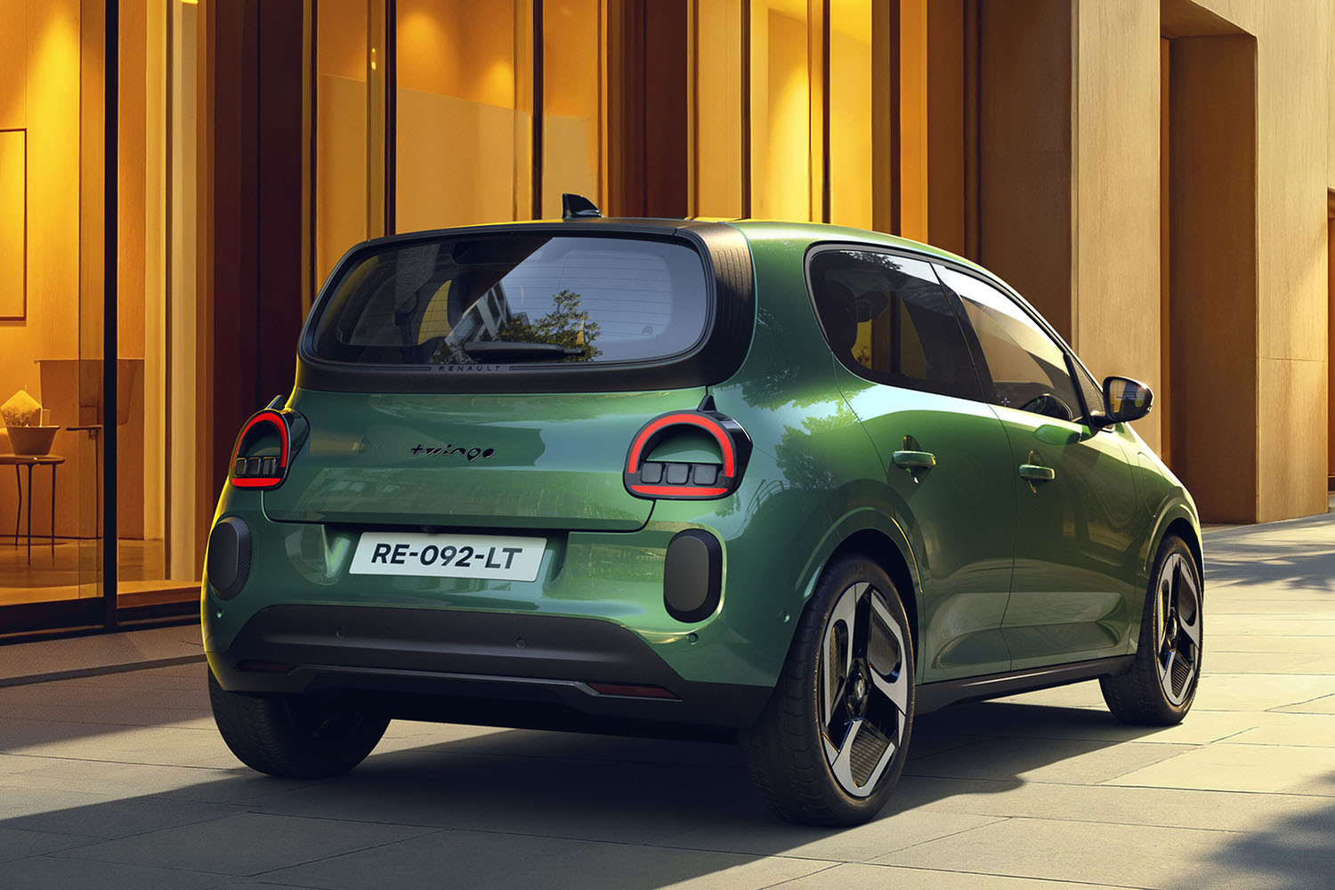 ルノー・トゥインゴE−Techエレクトリックのリヤスタイリング