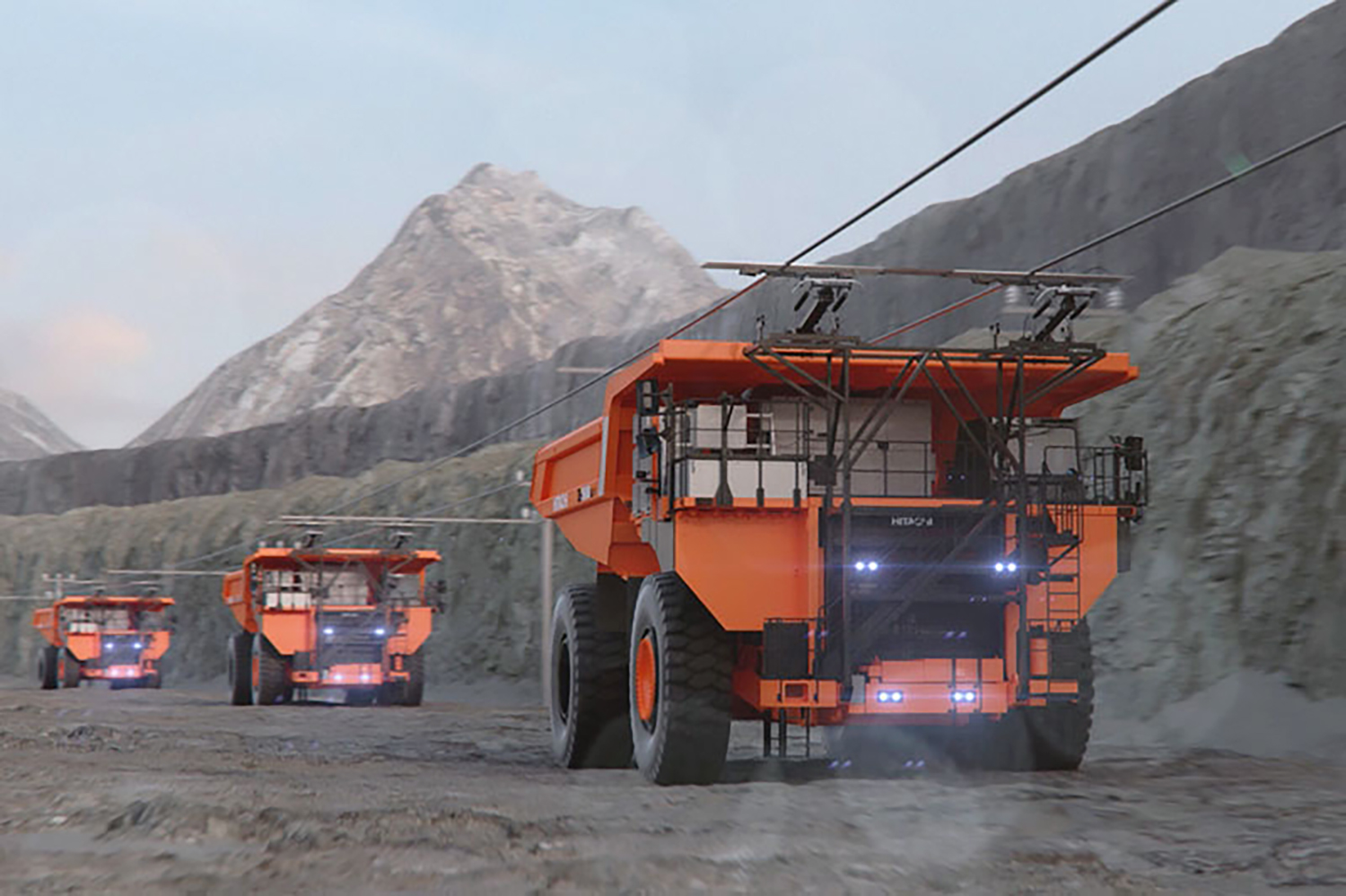 架線充電のイメージ