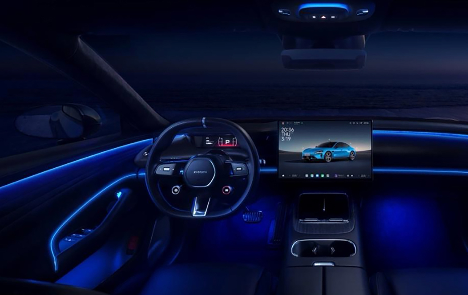 シャオミ SU7の車内