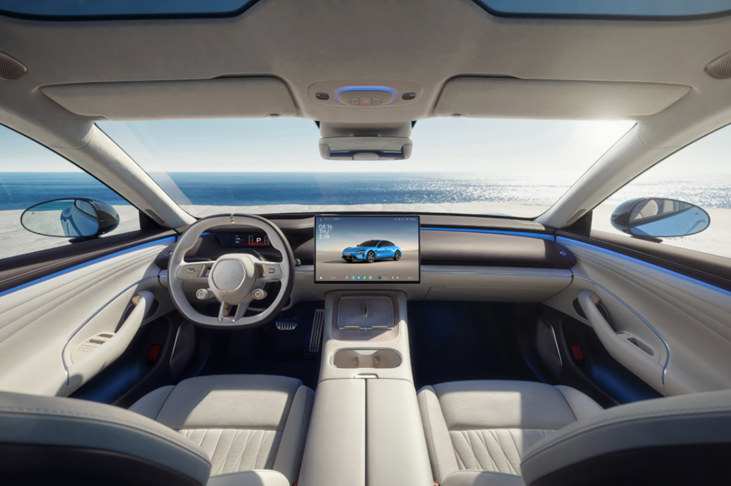 シャオミ SU7の車内