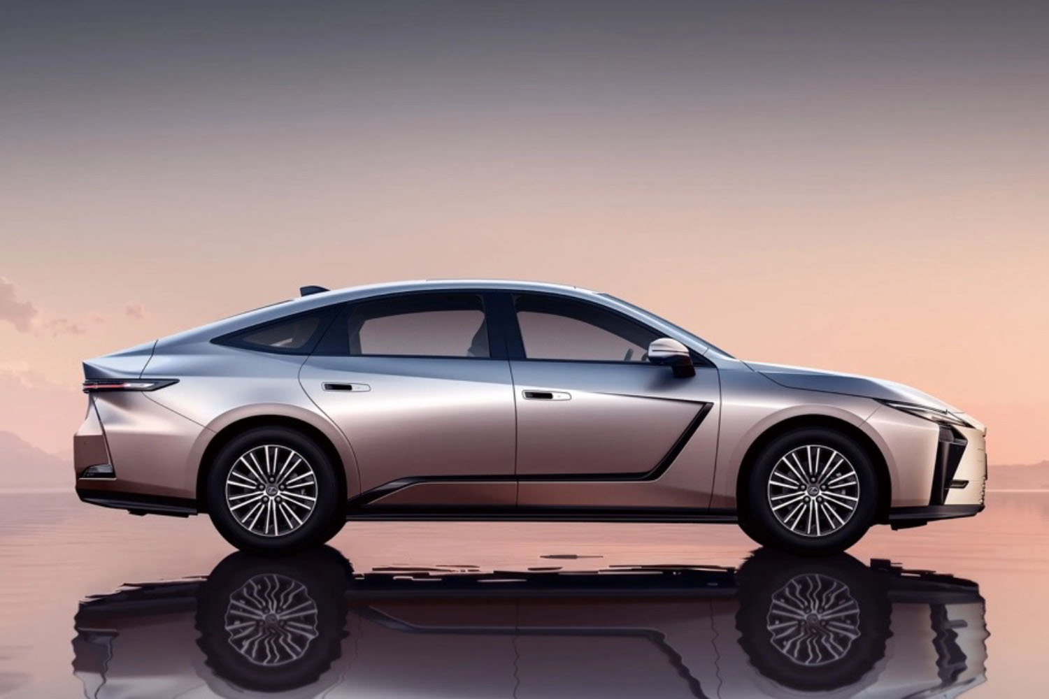 レクサスESののサイドビュー