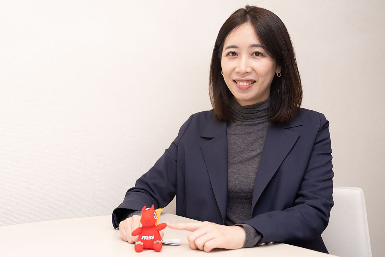 MSIジャパンEVSE営業部のAki Lin（林育竹）さん