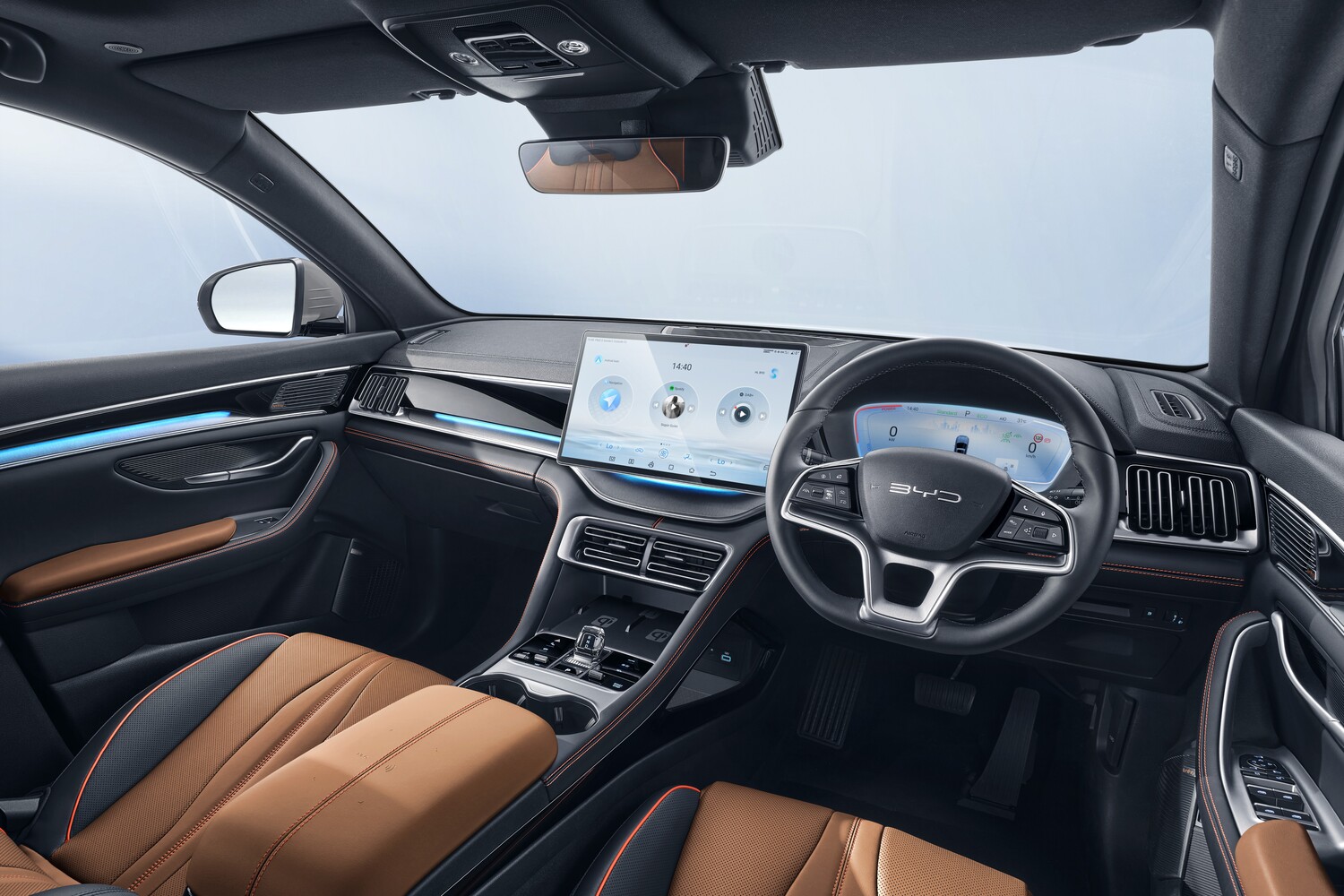 BYDシーライオン6のインパネ周り