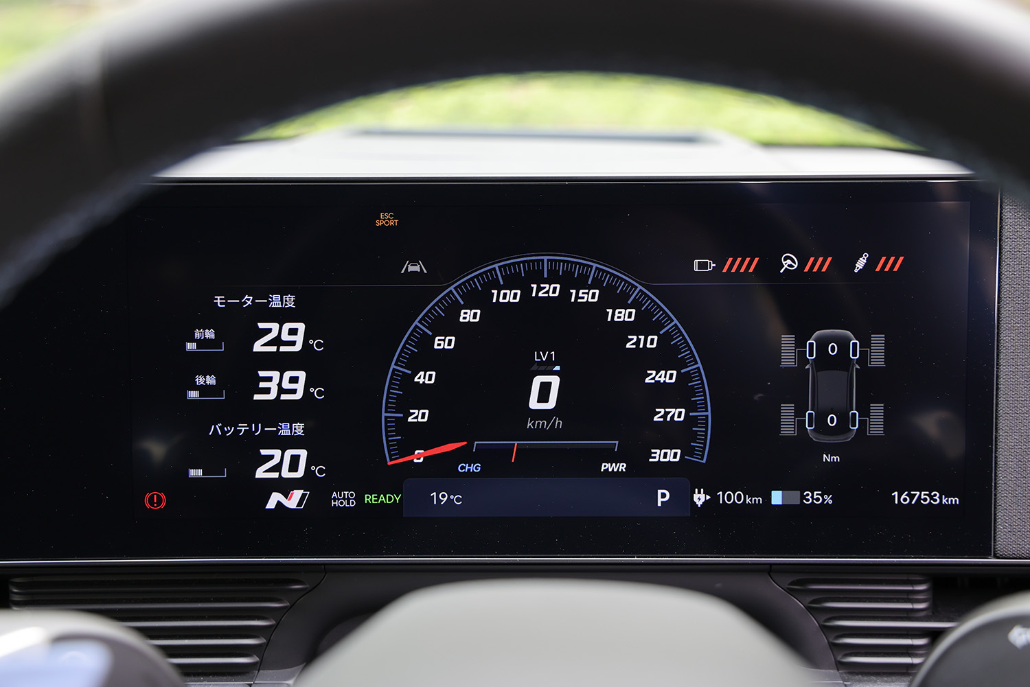 ヒョンデ IONIQ5Nのメーター