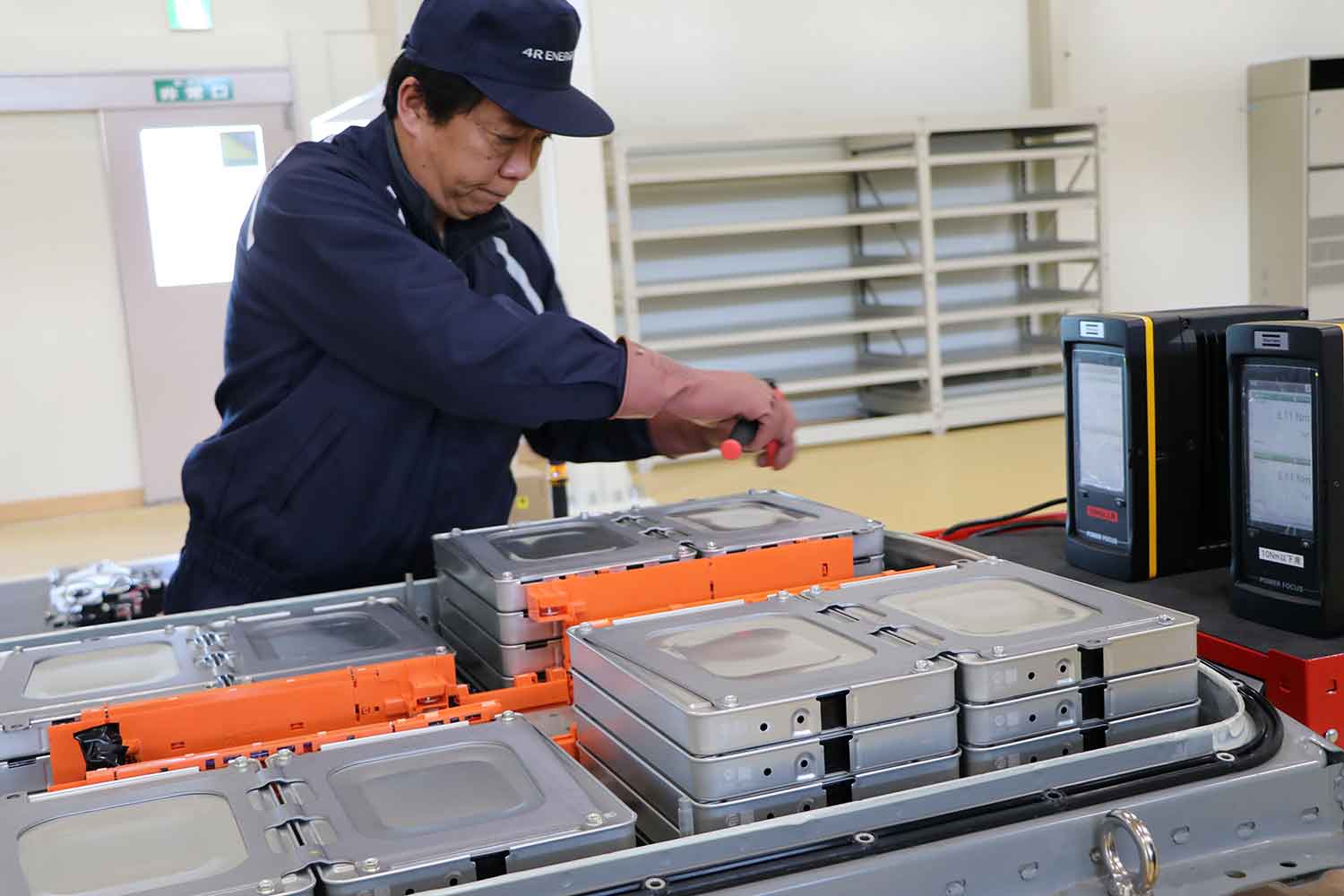 EVから取り外されたバッテリーの再利用