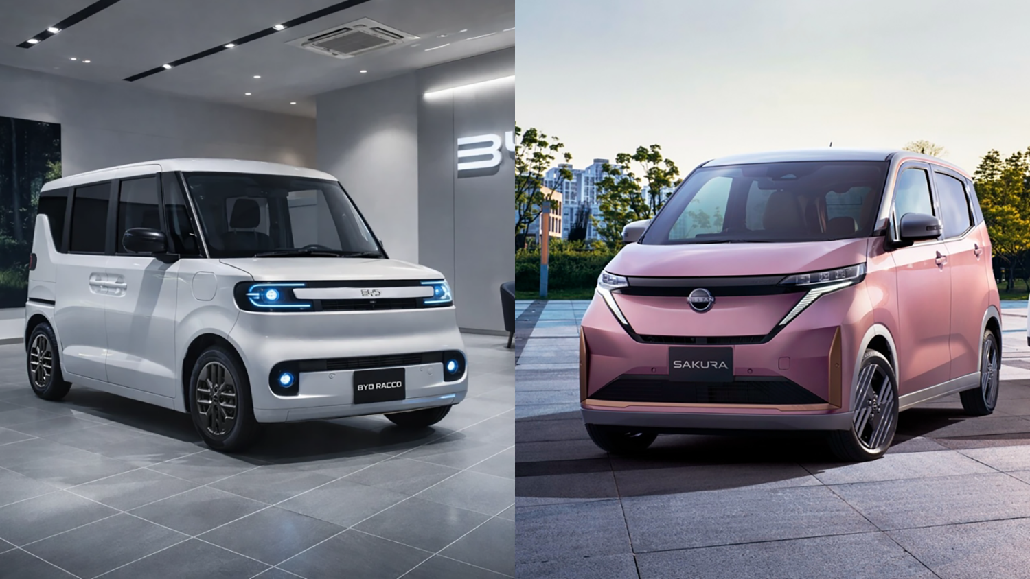 BYDラッコと日産サクラ